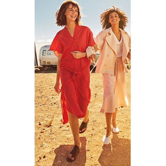 NWT Vince Wrap front Cotton Dress size Small 2-6 - Picture 3 of 10